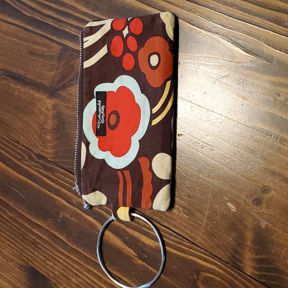 The Distinguished Bag Lady Floral Wristlet